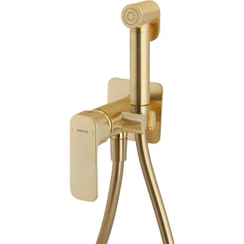 Vodovodní baterie Sapho SPY podomítková bidetová baterie se Stop sprškou, zlato mat