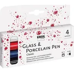 Sada fixů na sklo a porcelán CLASSIC, fine, 4 barvy, KREUL KREUL
