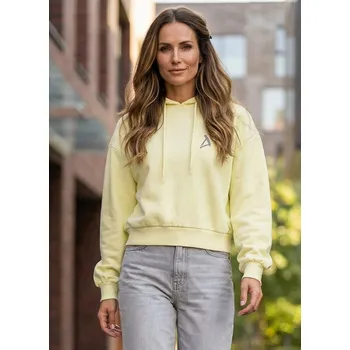 Dámská mikina Dámská mikina z organické bavlny ALTISPORT BYB/ALW002BY183 JEMNĚ ŽLUTÁ 5XL