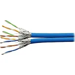 PLANET kabel U/FTP, drát, Cat 6A, 4p, 500MHz, LS0H, stíněný každý pár, Planet Elite, modrý, Dca, balení 500m TWIN