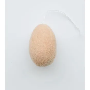 Velikonoční dekorace NOORDliving Velikonoční plstěné vajičko na zavěšení 4 cm lososové