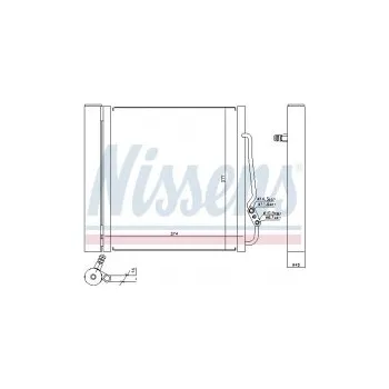 Chladič motoru Chladič klimatizace NISSENS 94541