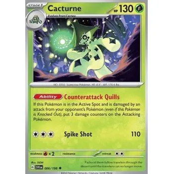 Karetní hra Pokémon SVI 006/198 Cacturne - Scarlet & Violet Stav: Near Mint, Verze: NORMAL