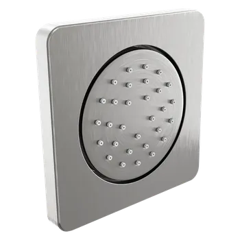 Vodovodní baterie Mexen - podmítková sprchová tryska, čtvercová, 130x130 mm, grafitová, 79366-66