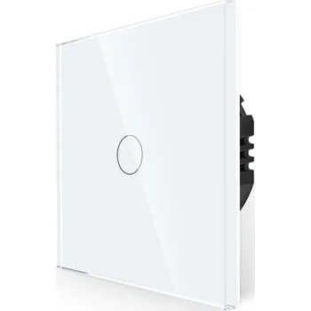 vypínač Elegantní skleněný dotykový vypínač, bílý