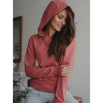 Těhotenská mikina Těhotenská a kojicí mikina 3v1 Milk Please - Dusty Cedar, bavlněná Velikost: XL