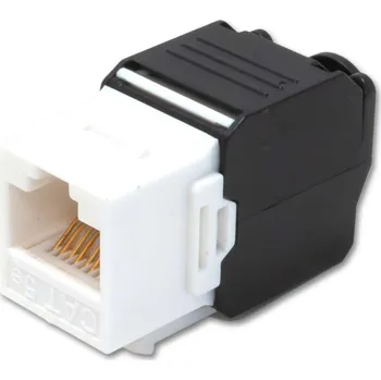 Síťový konektor XtendLan Keystone jack RJ45, CAT5e, UTP, klapka dvojitá, bez nástroje 16mm