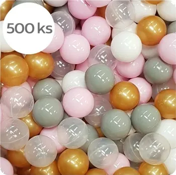 iMex Toys Míčky do bazénu 7cm 500ks zlaté růžové