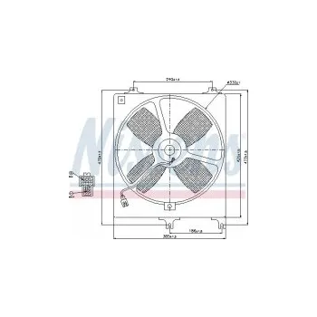 Chladič motoru Ventilátor chladiče NISSENS 85069