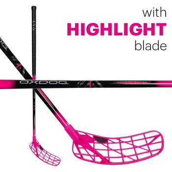 Florbalová hůl Oxdog Hyperlight 2.0 Highlight HST 29 PK Round Pravá (pravá ruka dole) 96 cm (= 107 cm)