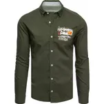 DStreet pánská košile casual s dlouhým rukávem slim střih bavlna velikost XXL