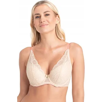 Dámské spodní prádlo Podprsenka Samanta Charlotte A475 béžová push-up 65F