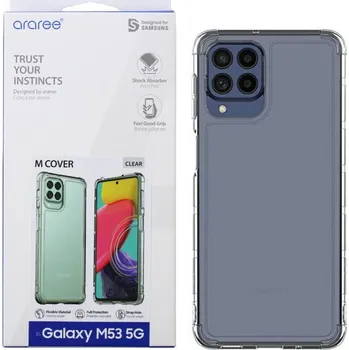 Pouzdro na mobilní telefon Zadní Kryt Samsung pro Samsung Galaxy M53 bezbarvý