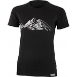 Dámské tričko Lasting Hila 100% Merino vlna HIKING Černé (9090) S