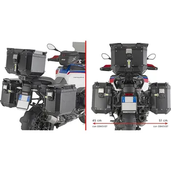 Zavazadlo na motocykl Plo5146Cam trubkový nosič PL One-Fit pro Bmw R 1300 GS Adv. (25) pro boční kufry Obkev