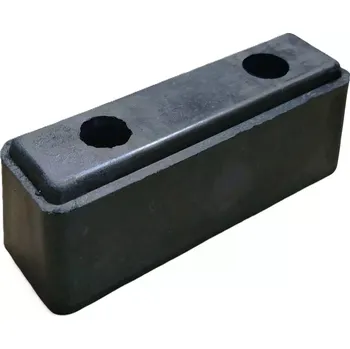 Gumový doraz na nákladní vozidla, návěsy FLOMA TB42 - délka 25 cm, šířka 8 cm, tloušťka 9 cm - 62621322