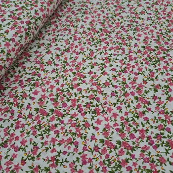 Pro útulný domov bavlněná látka DROBNÉ KYTIČKY RŮŽOVÉ