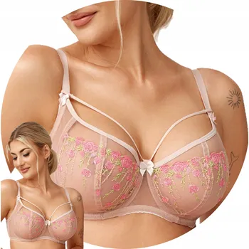 Dámské oblečení Azal Flora Podprsenka BEZ KOSTIC bežová 75G