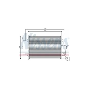 Chladič motoru Chladič klimatizace NISSENS 94922