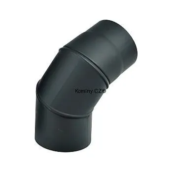Krbová kamna Komíny CZ Kouřovod-koleno ke kamnům nastavitelné 125/0-90°/1,5