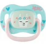 Dudlík silikonový symetrický EXOTIC ANIMALS 0-6m 1 ks lama