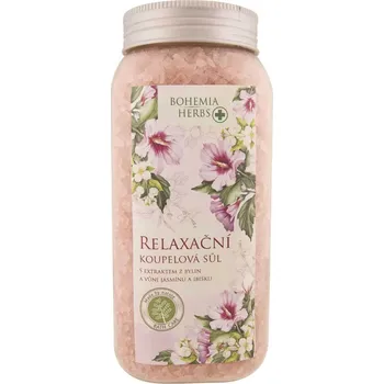 Koupelová pěna Bylinná sůl do koupele 900 g - jasmín a ibišek