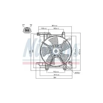 Motor automobilu Ventilátor chladiče NISSENS 85493