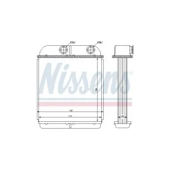 Chladič motoru Výměník tepla NISSENS 73644