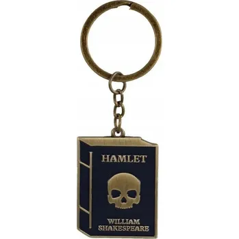 Shakespeare Přívěsek Na Klíče kovová Hamlet s literárním motivem