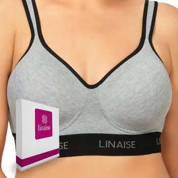 Dámské spodní prádlo Linaise sportovní podprsenka šedá velikost 80B
