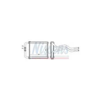 Chladič motoru Výměník tepla NISSENS 77657