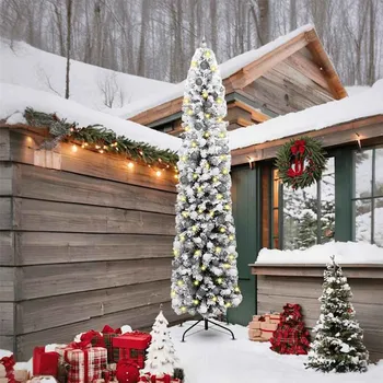 Vánoční stromek vidaXL Umělý vánoční stromeček Zelená 240 cm PVC, ocel a plast [3395043]