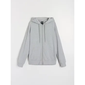 Pánská mikina Sinsay - Mikina s&nbsp;kapucí - šedá - 2323O-09M - 2323O-09M-3XL