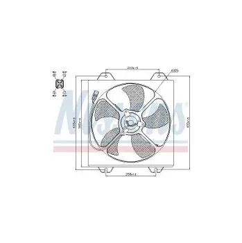Motor automobilu Ventilátor chladiče NISSENS 85530