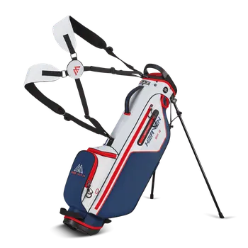 Big Max Heaven Six G Stand Bag, White/Navy/Red