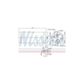 Chladič motoru Vysoušeč klimatizace NISSENS 95142