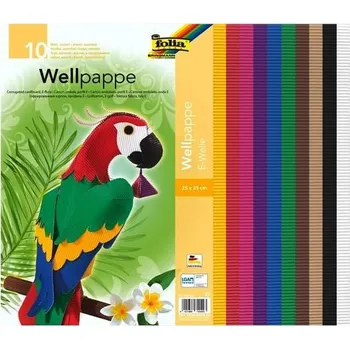 Barevný papír Papír vlnitý 25x35cm žlutý fosfor