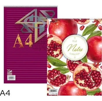 Spirálový blok A4 linka 70 listů