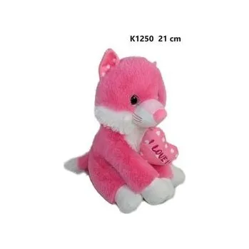 plyšák Kot różowy 21cm