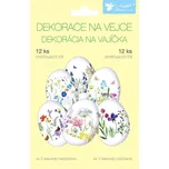 Košilka - smršťovací dekorace na vejce jemné květiny / 835