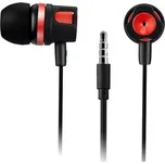 Sluchátka EP-3, černá-červená, vestavěný mikrofon, CANYON CNE-CEP3R CANYON