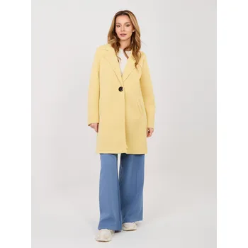 Dámský kabát Povlak IT EN FL8153 1.04 světle žlutý jedna velikost