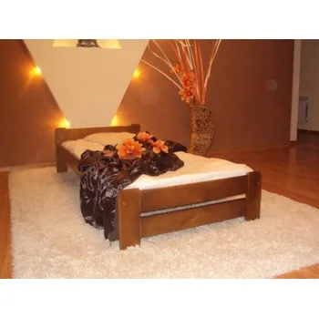 Postel Postel masiv Evropa - DUB 80 x 200 cm +matrace RELAX + rošt ZDARMA