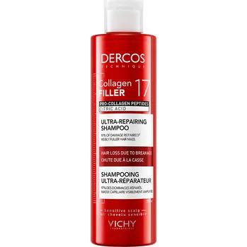 Vlasová kosmetika Vichy Dercos Collagen Filler 17 regenerační šampon 200 ml