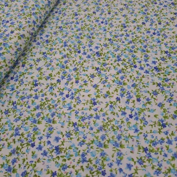 Pro útulný domov bavlněná látka DROBNÉ KYTIČKY MODRÉ