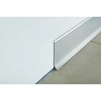 Progress profile Lišta soklová silver mat, nerez, délka 200 cm, výška hrany 60 mm, BTACS60