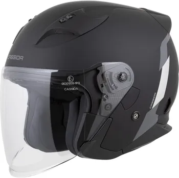 Motodoplněk Přilba Reflex 2.0 Safety, CASSIDA (černá matná/šedá/stříbrná reflexní) 2026 Velikost: XL (61 cm)