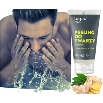 Elektrický čistič pleti Tołpa men pleťový peeling s zázvorem 150 ml