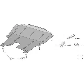 Kryt motoru Kryt pod motor DACIA LOGAN Sedan - Hliník -