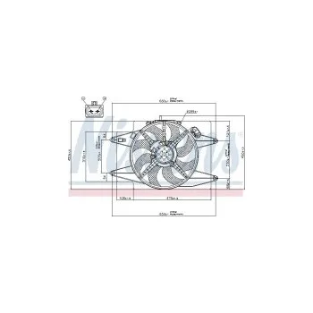 Chladič motoru Ventilátor chladiče NISSENS 85105